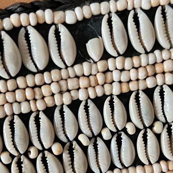 COCOBELLE  BUZIO COWRIE & RAFFIA X LARGE TOTE BAG - Picture 7 of 15